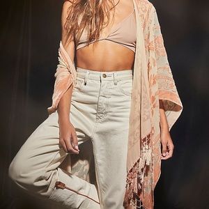 Free People Nightbird Burnout Kimono